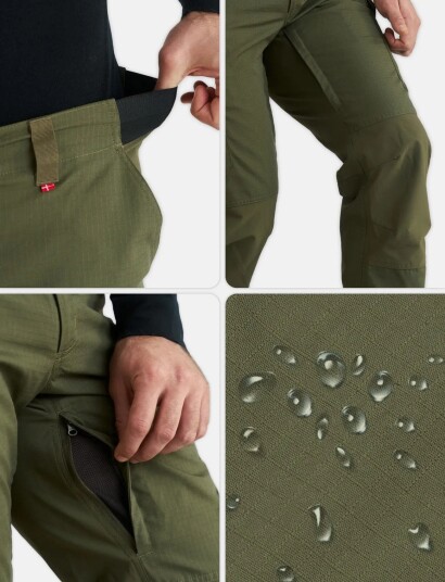Danish Endurance Explorer Hiking Pants Men 1 Pack Khaki green XL Danish Endurance Explorer Hiking Pants Men 1 Pack Khaki green XL