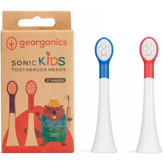 Børstehoder til Georganics elektrisk tannbørste for barn - 2 pcs. Børstehoder til Georganics elektrisk tannbørste for barn - 2 pcs.