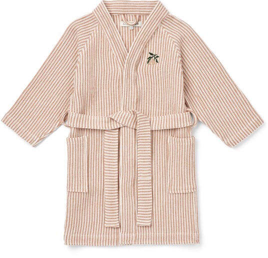 LIEWOOD Bertha Badekåpe Stripe Tuscany Rose/Creme de la Creme 1-2 år