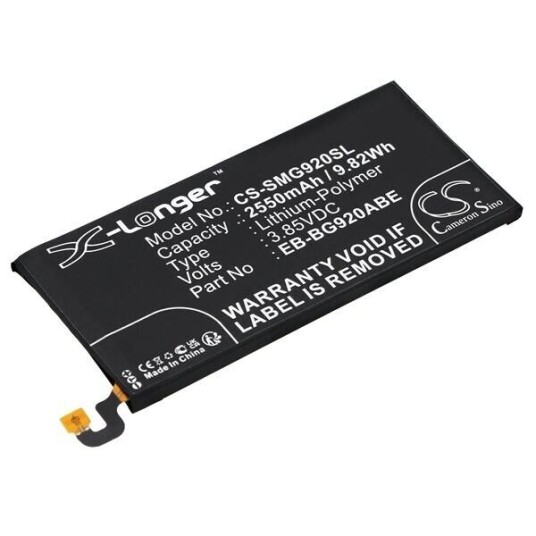 Samsung SM-G9209 batteri (2550 mAh 3.8 V, Sort)