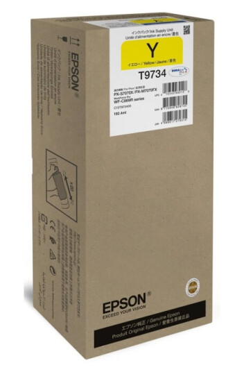 Epson T9734 - 192.4 Ml - Xl-Størrelse - Gul - Original - Blekkpakke - For Workforce Pro Wf-C869r