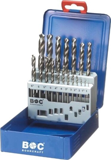 Bohrcraft Spiralborsæt Mg10 Din338 Hss-G 1-10,0X0,5Mm 19 Dele