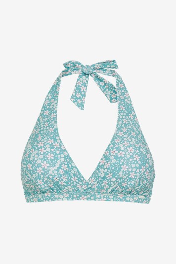 Abecita by Swegmark - Bikini-BH Maui Halterneck Bikini bra Black Printed - Blå