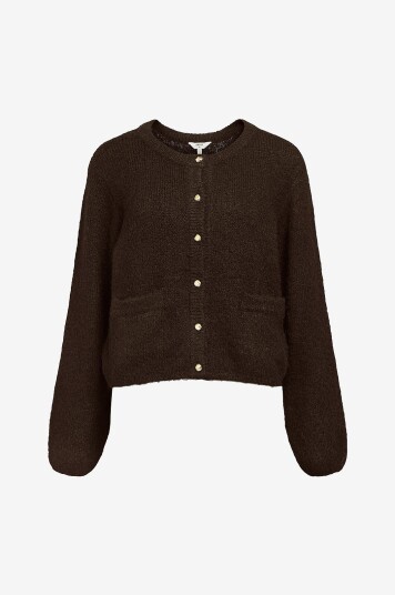 Object - Kardigan objSaggia RE L/S Knit - Brun Object - Kardigan objSaggia RE L/S Knit - Brun