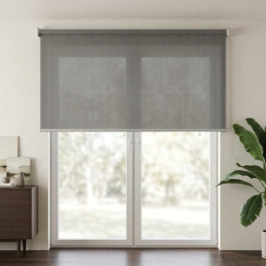 vidaXL Utendørs Rullegardin 90% UV-blokk Lysegrå 120 x 230 cm HDPE