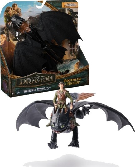How To Train Your Dragons Movie Deluxe Figursett Hikken Og Tannlaus