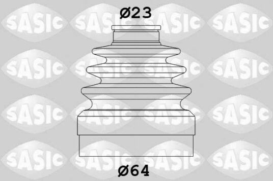 Sasic Mansjett drivaksel SASIC 1904011