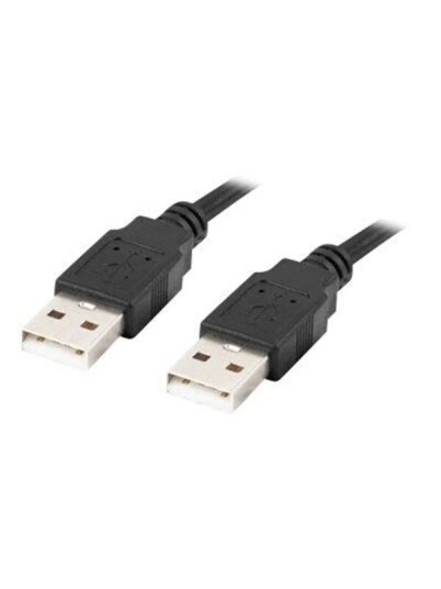 Lanberg USB A to USB A 1m CA USBA 20CU 0010 BK