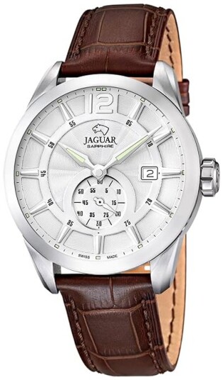 Jaguar Herreklokke J663/1 Acamar Hvit/Lær Ø43 mm Jaguar Herreklokke J663/1 Acamar Hvit/Lær Ø43 mm