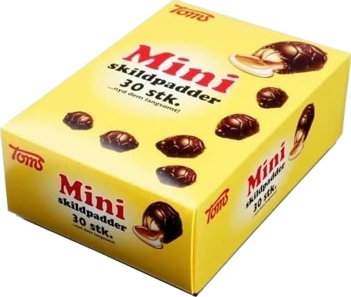 Toms Mini Skildpadder æske med 30 stk. Toms Mini Skildpadder æske med 30 stk.