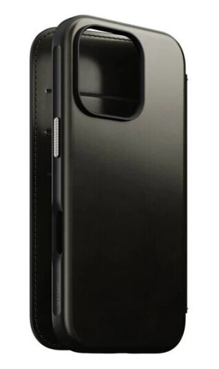 Nomad Leather Folio green chrome - iPhone 16 Pro