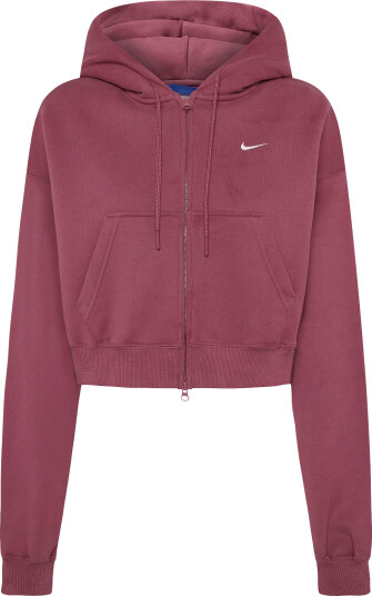 Nike W Nk Stdo Flc Mw Os Crp Fz Hdy Pink M