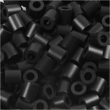 Diverse Rørperler Str 5X5 Mm Hullstr 2.5 Mm Medium Black 32220 1100 Stk 1 Pk 
