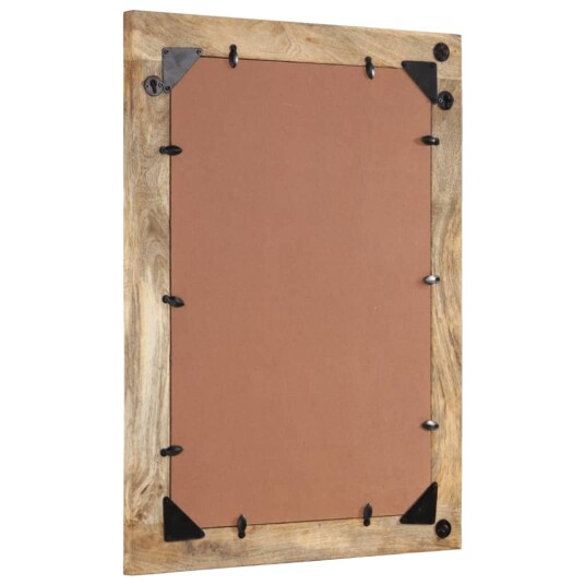 vidaXL Baderomsspeil 50x70x2,5 cm heltre mango og glass vidaXL Baderomsspeil 50x70x2,5 cm heltre mango og glass