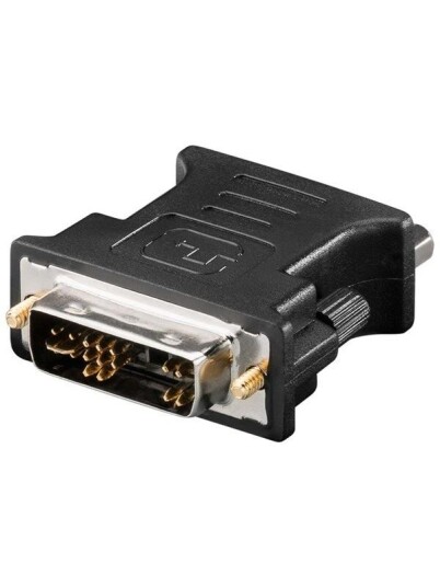 Pro DVI-I VGA-adapter med tommelskruer - Svart Pro DVI-I VGA-adapter med tommelskruer - Svart