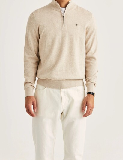 Morris Riley Half Zip Silver L Morris Riley Half Zip Silver L