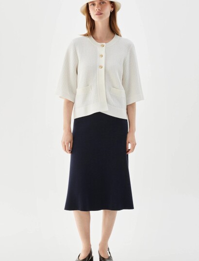 BUSNEL Palmer Cardigan White 38
