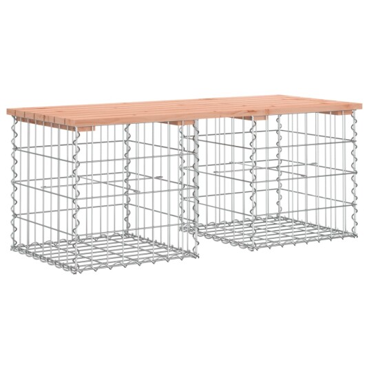 vidaXL Hagebenk gabiondesign 103x44x42 cm heltre douglasgran vidaXL Hagebenk gabiondesign 103x44x42 cm heltre douglasgran