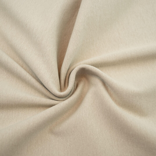 Rundstrikket ribb Jersey, Beige