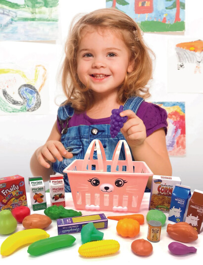 AMO Zoo Troop Bunny Basket - Pink - ONE SIZE