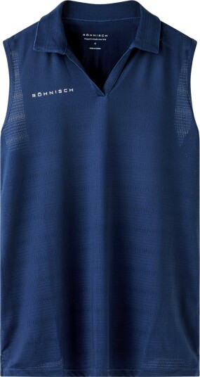 Röhnisch Air Weave Sleeveless Blå Golf pologenser dame Navy XX Large