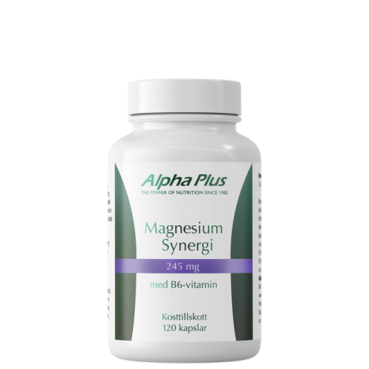 Alpha Plus Magnesium Synergi 120 kapsler OS