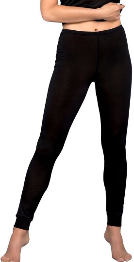 Lady Avenue Pure Silk Jersey Leggings-M M