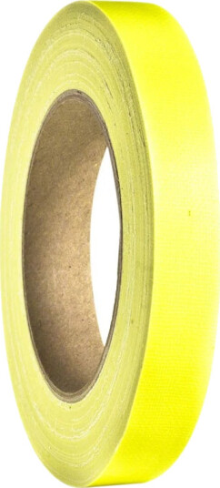 Adam Hall Accessories 58064 NYEL Gaffer Tapes Neon Yellow 19mm x 25m