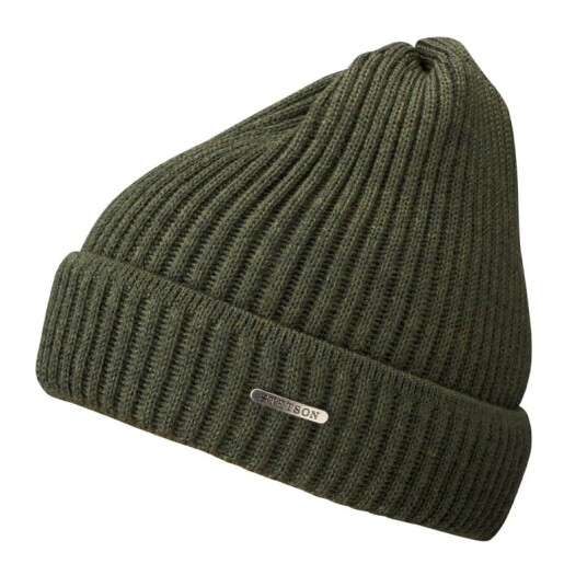 Stetson Unisex Beanie Merino Wool OneSize, Olive Stetson Unisex Beanie Merino Wool OneSize, Olive