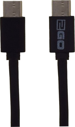 2Go Usb-Ladekabel Svart 100 Cm 2X Usb Type-C 3.1