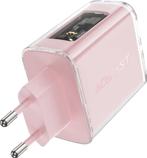 Acefast-Lader Gan 65W 3 Porter (1Xusb, 2Xusb C) - Rosa (A45)
