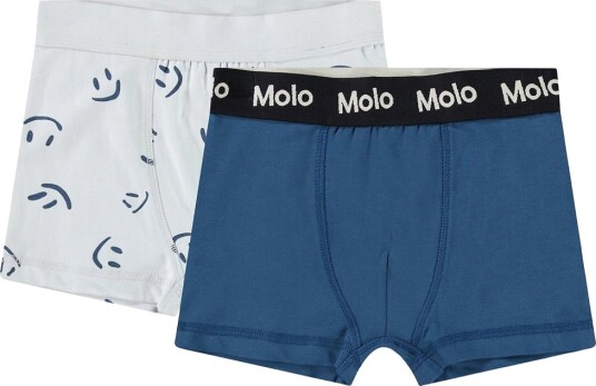 Molo Boxershorts 2 pack Justin Best Sky Molo 3 4 år (98 104) Boxershorts Blå