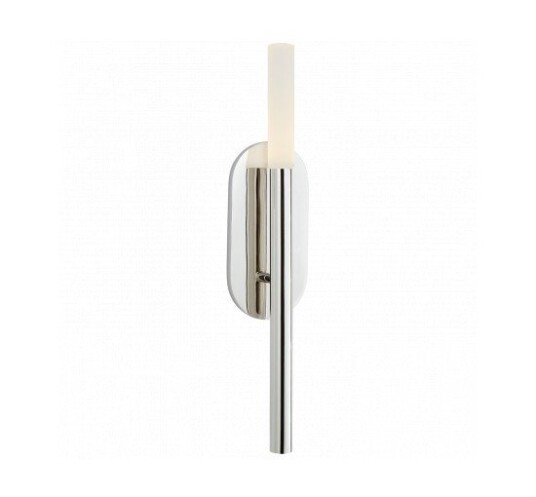 Rousseau Medium Bath Sconce Polished Nickel Rousseau Medium Bath Sconce Polished Nickel