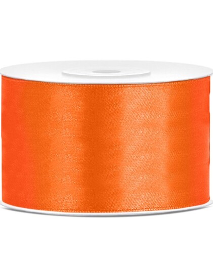 ORANGE Silkebånd 25 meter x 38 mm