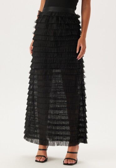 YAS Yaskira Hw Tulle Long Skirt Black S