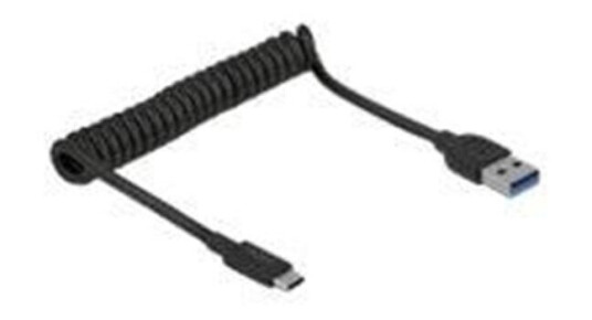 DeLOCK USB 3.1 Gen 2 Coiled Cable Type-A male to Type-C male DeLOCK USB 3.1 Gen 2 Coiled Cable Type-A male to Type-C male