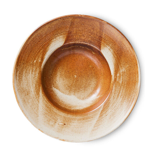 HK Living Home Chef pastatallerken Ø28,5 cm Rustic cream-brown HK Living Home Chef pastatallerken Ø28,5 cm Rustic cream-brown
