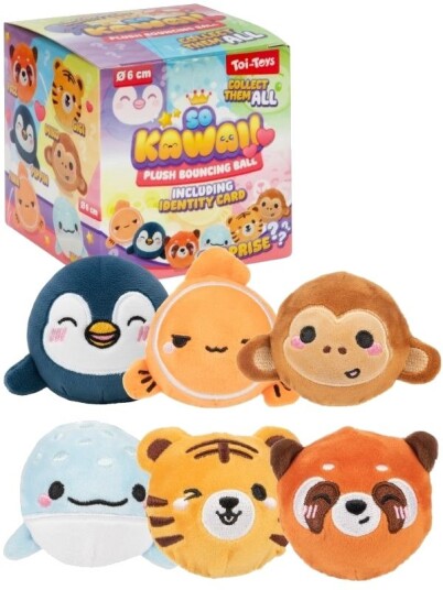 So Kawaii Samlefigur Plysj Sprettball Med Overraskelse