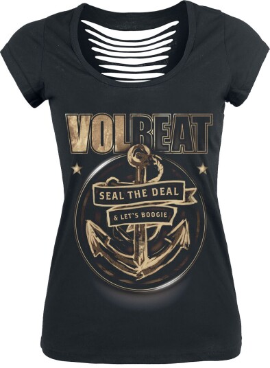 Volbeat T-skjorte Anchor XS til XL Damer svart