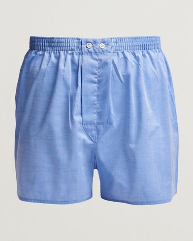 Derek Rose Classic Fit Cotton Boxer Shorts Blue Derek Rose Classic Fit Cotton Boxer Shorts Blue