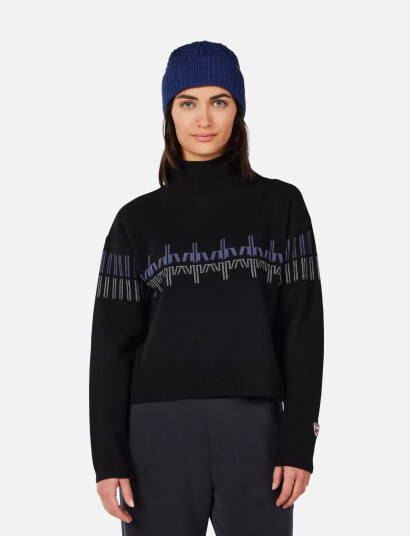 ROSSIGNOL W Patterned Tn Sweater - Black - XL ROSSIGNOL W Patterned Tn Sweater - Black - XL