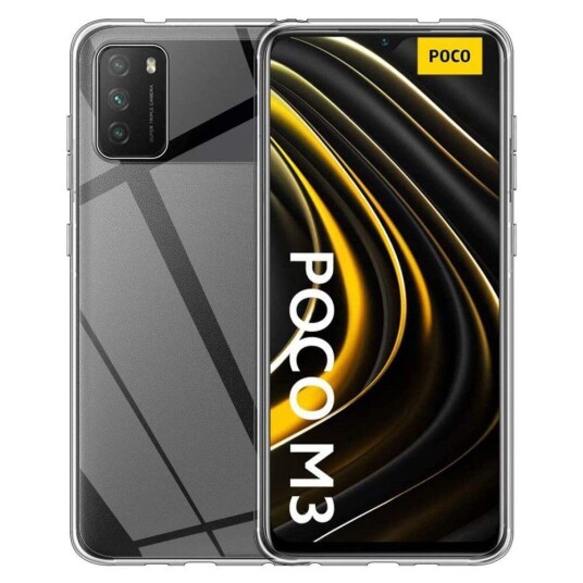 INCOVER Xiaomi Poco M3 Fleksibelt Plastdeksel - Gjennomsiktig