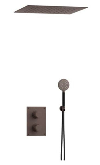 Tapwell Arm7268 Takduj Innbygging - Innebygd Firkantet Bronze / 400x400mm Tapwell Arm7268 Takduj Innbygging - Innebygd Firkantet Bronze / 400x400mm