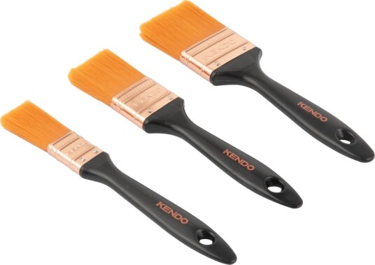 Kendo Penselsett 3 Delt 25 mm 38 mm 51 mm Kendo Penselsett 3 Delt 25 mm 38 mm 51 mm