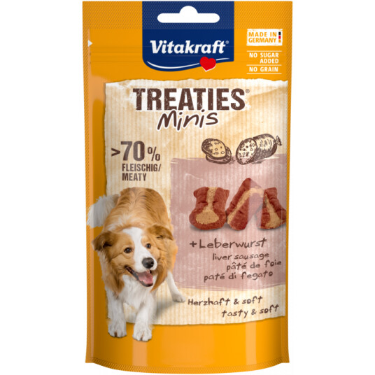 Vitakraft Treaties Mini Leverpølse 48 g Hundesnacks