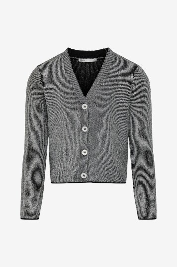Kids Only Kardigan kogNinna LS Glitter V neck Knt Svart