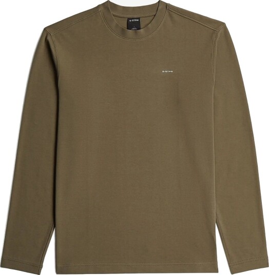 G-Star True Regular R T L\S - DARK KHAKI - XXL