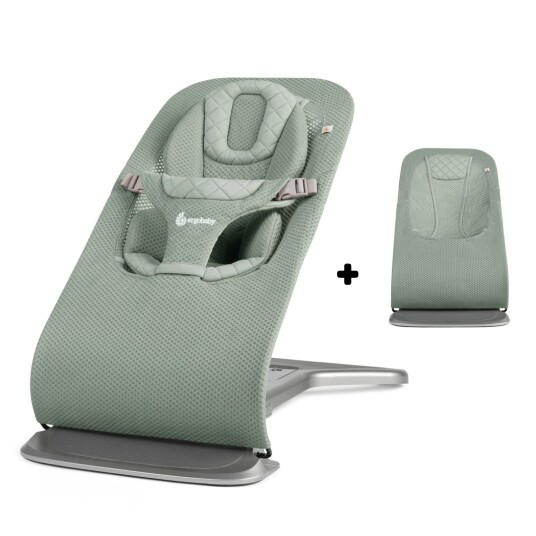 Ergobaby Evolve 3 i 1 Babysitter Mesh Sage Med Extra Tygsits Ergobaby Evolve 3 i 1 Babysitter Mesh Sage Med Extra Tygsits