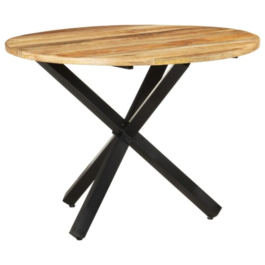 Spisebord rundt 100x100x75 cm grovt mangotre 8720286105733 Spisebord rundt 100x100x75 cm grovt mangotre 8720286105733