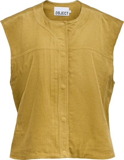 Object Objpella Lo Waistcoat 146 Yellow 34